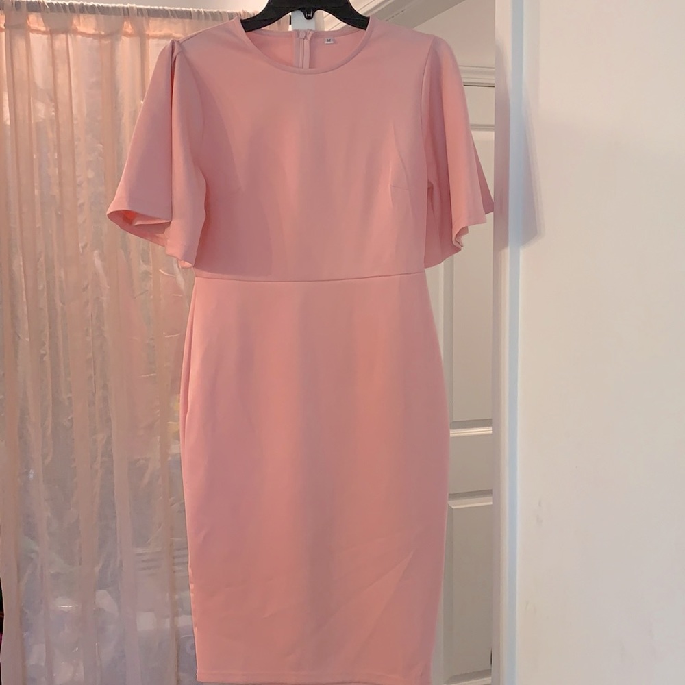 Pink business dress